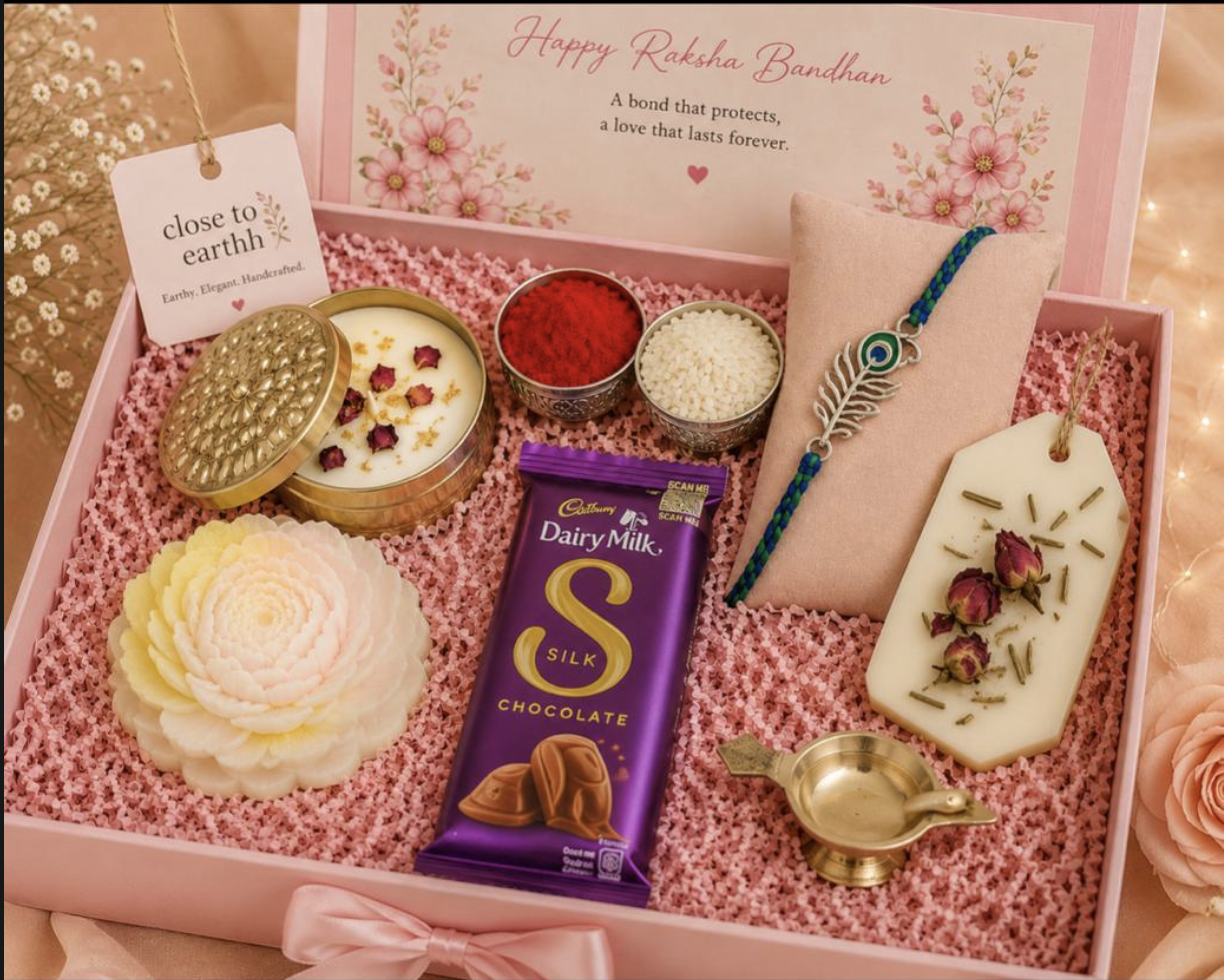 Gold Rakhi gifting box